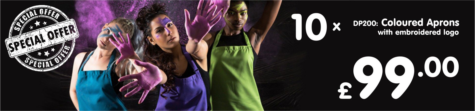 10 x DP200: Embroidered Aprons